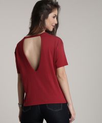 Blusa-Feminina--Sunset--com-Vazado-Manga-Curta-Decote-Redondo-Vermelha-9709859-Vermelho_2