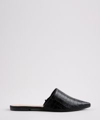 Mule-Feminino-Via-Uno-Bico-Fino-Croco-Preto-9684965-Preto_1
