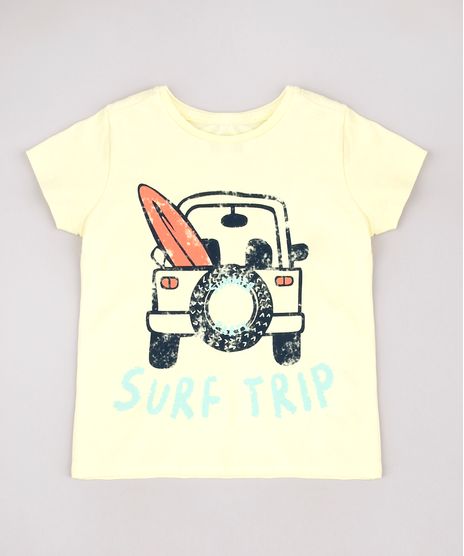 Camiseta-Infantil--Surf-Trip--Manga-Curta-Amarelo-Claro-9761498-Amarelo_Claro_1