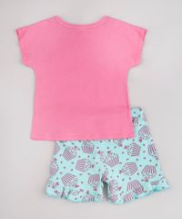 Pijama-Infantil-com-Estampa-de-Gatinho-Manga-Curta-Rosa-9751955-Rosa_2