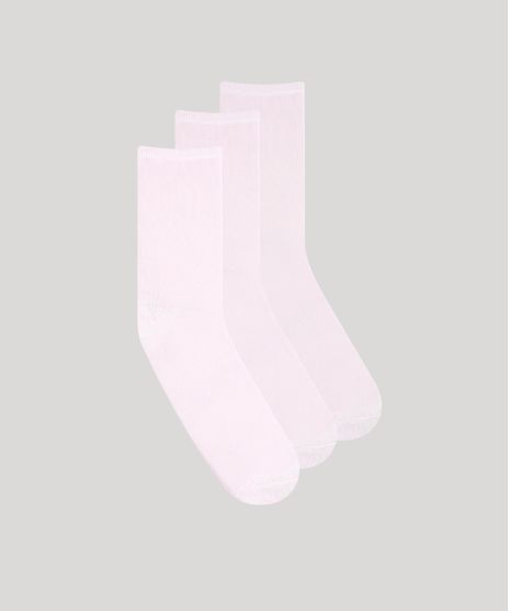 Kit-de-3-Meias-Femininas-Cano-Medio-Rosa-Claro-9802187-Rosa_Claro_1