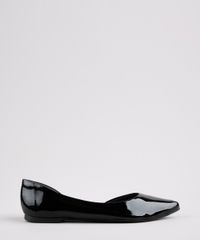 Sapatilha-Feminina-Via-Uno-Bico-Fino-em-Verniz-com-Recorte-Preta-9677668-Preto_1