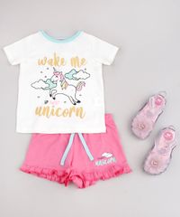 Pijama-Infantil-com-Estampa-de-Unicornio-Manga-Curta-Off-White-9751956-Off_White_3