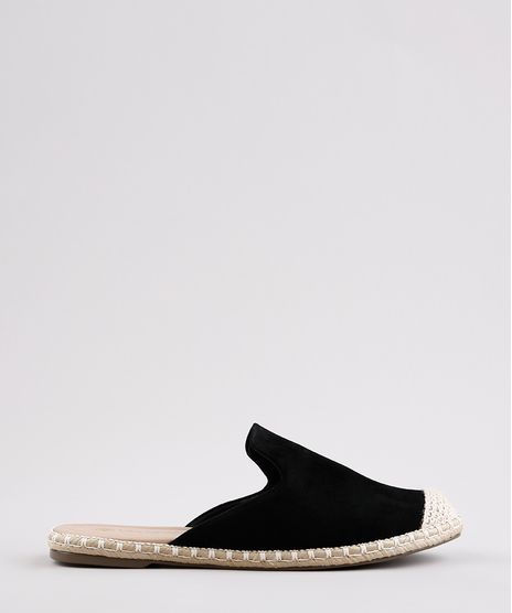Mule-Feminino-Via-Uno-Bico-Redondo-com-Corda-Preto-9684969-Preto_1