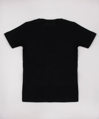 Camiseta-Infantil-com-Bolso-Estampado-de-Folhagem-Manga-Curta-Preto-9758985-Preto_2
