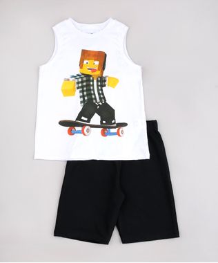 Conjunto-Infantil-de-Regata-Authentic-Games---Short-em-Moletom-Preto-9736693-Preto_1