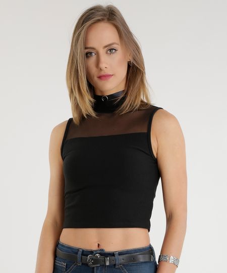 Regata-Cropped-com-Tela-Preta-8560518-Preto_1 Regata-Cropped-com-Tela-Preta-8560518-Preto_1