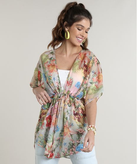 Kimono-Feminino-Estampado-Floral-com-Amarracao-Verde-Claro-9716342-Verde_Claro_1