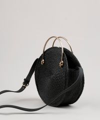 Bolsa-Feminina-Redonda-Media-Transversal-de-Palha-Preta-9637357-Preto_4