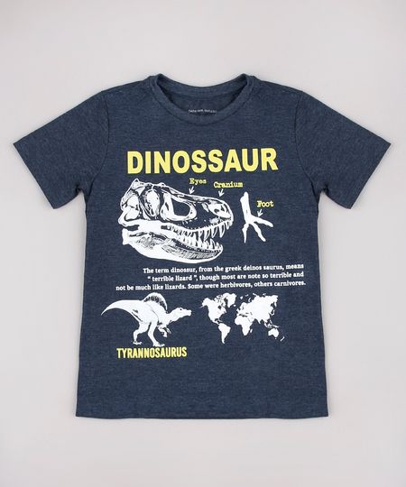 Camiseta-Infantil-Dinossauro-Manga-Curta-Cinza-Mescla-Escuro-9736750-Cinza_Mescla_Escuro_1