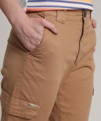 Calca-de-Sarja-Feminina-Jogger-Cargo-Cintura-Media-Caramelo-9758590-Caramelo_4