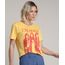 Blusa-Feminina-de-Banda-Queen-Ampla-Manga-Curta-Decote-Redondo-Amarela-9713994-Amarelo_1