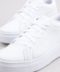 Tenis-Feminino-Oneself-Flatform-com-Recorte-e-Textura-de-Cobra-Branco-9698012-Branco_2