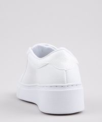 Tenis-Feminino-Oneself-Flatform-com-Recorte-e-Textura-de-Cobra-Branco-9698012-Branco_3