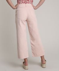 Calca-de-Sarja-Feminina-Pantacourt-Cintura-Super-Alta-Rose-9695003-Rose_2