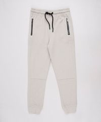 Calca-Infantil-em-Moletom-Texturizada-Com-Bolsos-Kaki-9561005-Kaki_1