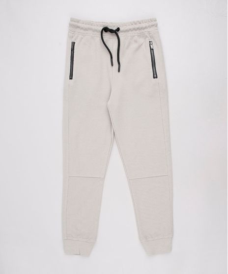 Calca-Infantil-em-Moletom-Texturizada-Com-Bolsos-Kaki-9561005-Kaki_1