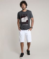 Camiseta-Masculina-Guitarra--Live-1989---Manga-Curta-Gola-Careca-Cinza-Mescla-Escuro-9780500-Cinza_Mescla_Escuro_3