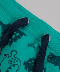 Bermuda-Infantil-Estampada-de-Dinossauros-em-Moletom-Verde-9729574-Verde_4