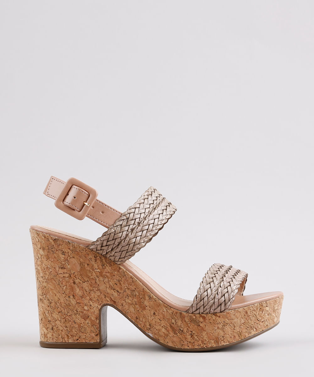 sandália oneself plataforma