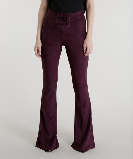 Calca-Flare-em-Suede-Pat-Pat-s-Vinho-8457900-Vinho_1