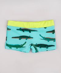 Sunga-Infantil-Boxer-Estampada-de-Jacare-com-Protecao-UV50--Verde-Agua-9743854-Verde_Agua_1