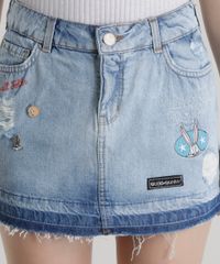 Saia-Jeans-com-Patchs-Looney-Tunes-Azul-Claro-8573336-Azul_Claro_4
