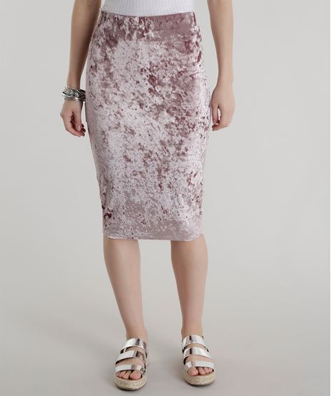 Saia-Midi-em-Veludo-Rosa-Claro-8559588-Rosa_Claro_1