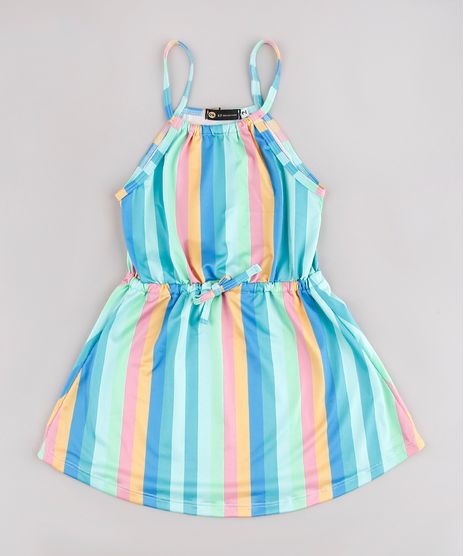 Vestido-Infantil-Blueman-Listrado-Alcas-Finas-Verde-Agua-9777132-Verde_Agua_1