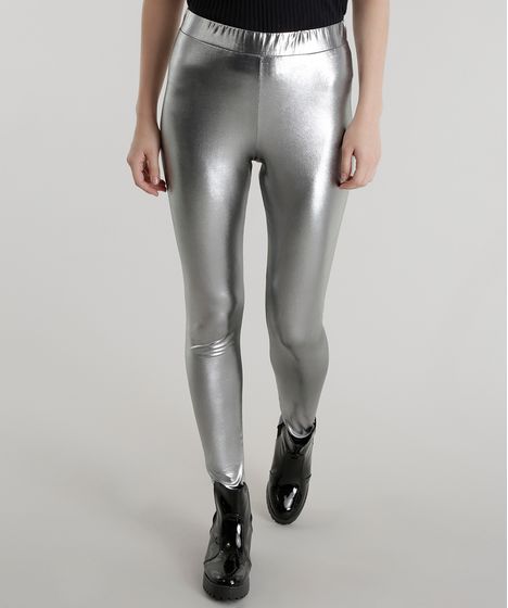 calca legging metalizada