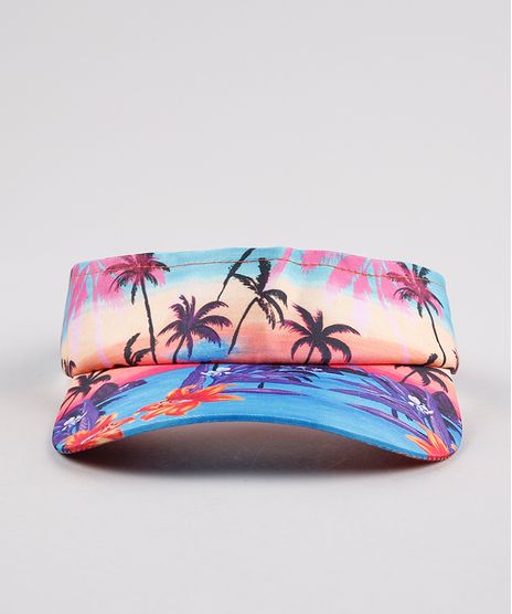Viseira-Infantil-Blueman-Estampada-Poente-Tropical-Azul-9801167-Azul_1