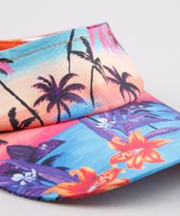Viseira-Infantil-Blueman-Estampada-Poente-Tropical-Azul-9801167-Azul_2