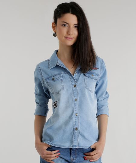 Camisa-Jeans-com-Patchs-Azul-Claro-8586593-Azul_Claro_1 Camisa-Jeans-com-Patchs-Azul-Claro-8586593-Azul_Claro_1
