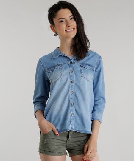 Camisa-Jeans-Azul-Medio-8586593-Azul_Medio_1 Camisa-Jeans-Azul-Medio-8586593-Azul_Medio_1