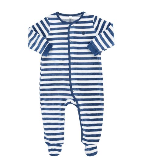 Macacao-Unissex-Listrado-em-Plush-de-Algodao---Sustentavel-Branco-8481082-Branco_1
