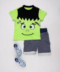 Camiseta-Infantil-Halloween-Frankenstein-Manga-Curta-Verde-9702935-Verde_3