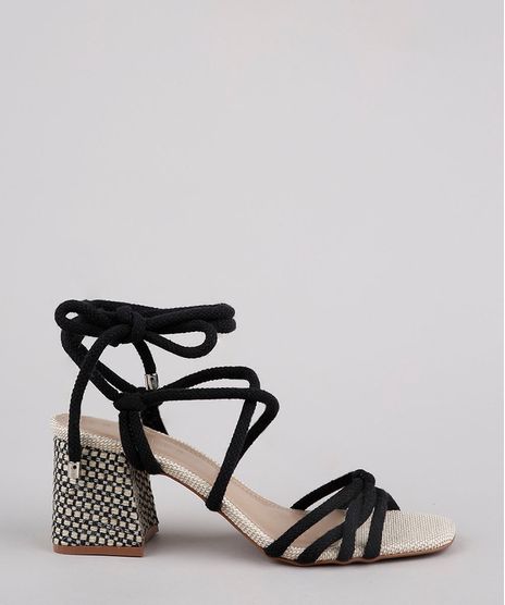 Sandalia-Feminina-Oneself-Salto-Quadrado-Medio-com-Corda-e-Lurex-Preta-9791421-Preto_1