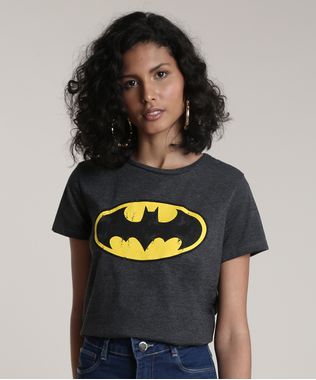 Blusa-Feminina-Batman-Manga-Curta-Decote-Redondo-Cinza-Mescla-Escuro-9722565-Cinza_Mescla_Escuro_1
