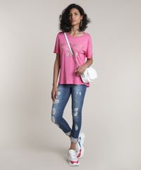Blusa-Feminina--Summer--com-Glitter-Manga-Curta-Decote-Redondo-Pink-9718814-Pink_3