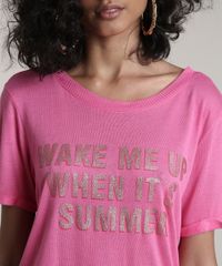 Blusa-Feminina--Summer--com-Glitter-Manga-Curta-Decote-Redondo-Pink-9718814-Pink_4