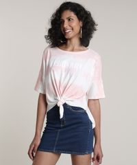 Blusa-Feminina--Visionary--Tie-Dye-com-Amarracao-Manga-Curta-Decote-Redondo-Rosa-9700048-Rosa_1