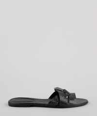 Rasteira-Feminina-Oneself-Texturizada-Cobra-Preta-9683137-Preto_1