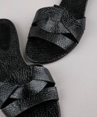 Rasteira-Feminina-Oneself-Texturizada-Cobra-Preta-9683137-Preto_5
