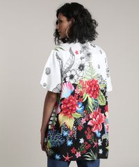Camisa-Feminina-Ampla-Alongada-Estampada-Floral-Tropical-Manga-Curta--Off-White-9672422-Off_White_2