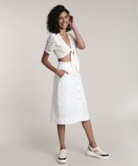 Saia-Feminina-Midi-com-Bordado-de-Folhagem-e-Botoes-Off-White-9632917-Off_White_3