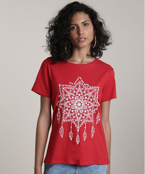 Blusa-Feminina-Mandala-Manga-Curta-Decote-Redondo-Vermelho-9706029-Vermelho_1