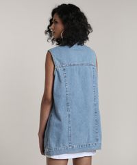 Colete-Jeans-Feminino-Alongado-Azul-Medio-9758587-Azul_Medio_2