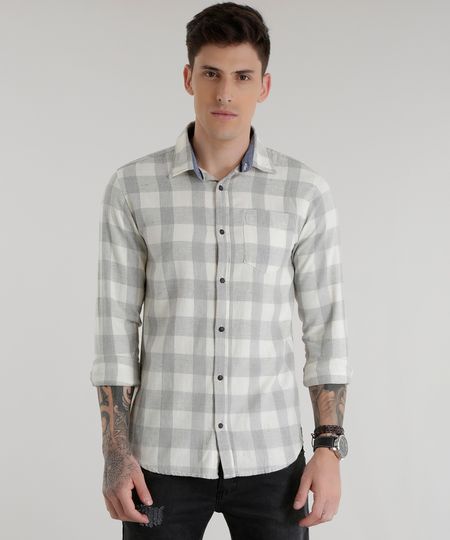 Camisa-Xadrez-Off-White-8500985-Off_White_1 Camisa-Xadrez-Off-White-8500985-Off_White_1