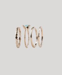 Kit-de-4-Aneis-Femininos-com-Pedra-de-Coracao-Dourado-9662431-Dourado_1