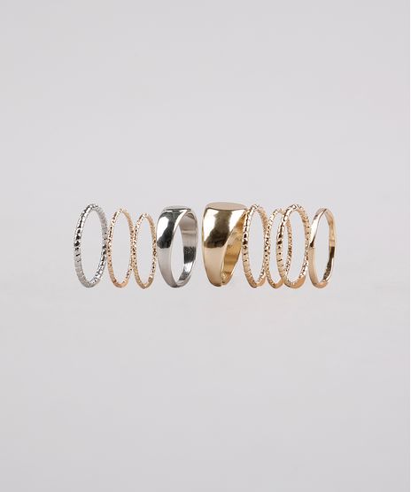 Kit-de-9-Aneis-Femininos-Dourado-9650227-Dourado_1